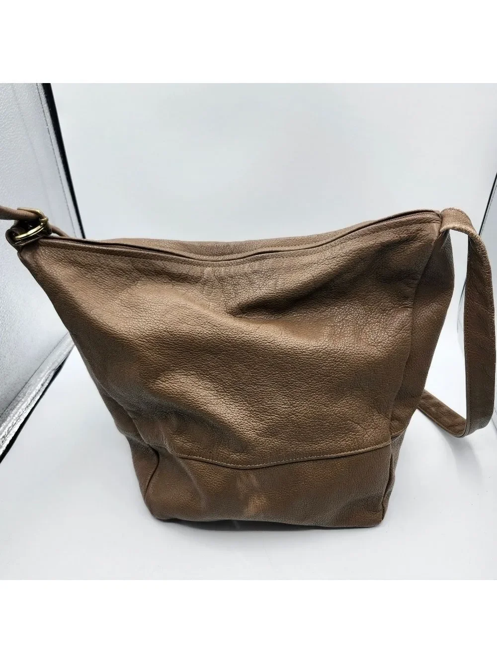 Stone Mountain Brown Leather Hobo Bag